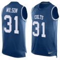 Wholesale Cheap Nike Colts #31 Quincy Wilson Royal Blue Team Color Men's Stitched NFL Limited Tank Top Jersey