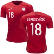 Wholesale Cheap Poland #18 Bereszynski Away Soccer Country Jersey