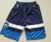 Wholesale Cheap Men's Minnesota Timberwolves Navy Blue 2017-2018 Nike Swingman Stitched NBA Shorts