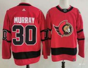 Wholesale Cheap Men's Ottawa Senators #30 Matt Murray Red 2021 Retro Stitched NHL Jersey