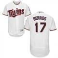 Wholesale Cheap Twins #17 Jose Berrios White Flexbase Authentic Collection Stitched MLB Jersey