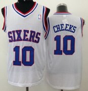 Wholesale Cheap Philadelphia 76ers #10 Maurice Cheeks White Swingman Jersey