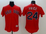 Wholesale Cheap Red Sox #24 David Price Red Flexbase Authentic Collection Stitched MLB Jersey