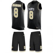 Wholesale Cheap Nike Saints #8 Archie Manning Black Team Color Men's Stitched NFL Limited Tank Top Suit Jersey
