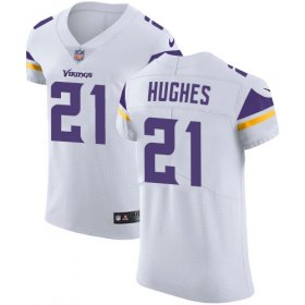Wholesale Cheap Nike Vikings #21 Mike Hughes White Men\'s Stitched NFL Vapor Untouchable Elite Jersey