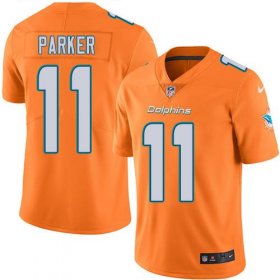 Wholesale Cheap Nike Dolphins #11 DeVante Parker Orange Youth Stitched NFL Limited Rush Jersey