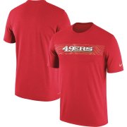 Wholesale Cheap San Francisco 49ers Nike Sideline Seismic Legend Performance T-Shirt Scarlet