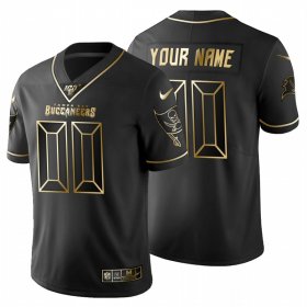 Wholesale Cheap Tampa Bay Buccaneers Custom Men\'s Nike Black Golden Limited NFL 100 Jersey