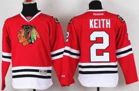 Wholesale Cheap Blackhawks #2 Duncan Keith Red Stitched Youth NHL Jersey