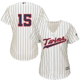 Wholesale Cheap Twins #15 Jason Castro Cream Strip Alternate Women\'s Stitched MLB Jersey