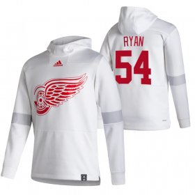 Wholesale Cheap Detroit Red Wings #54 Bobby Ryan Adidas Reverse Retro Pullover Hoodie White