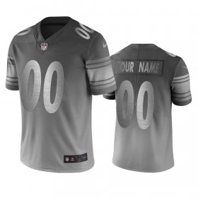 Wholesale Cheap Pittsburgh Steelers Custom Silver Gray Vapor Limited City Edition NFL Jersey
