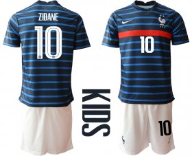 Wholesale Cheap 2021 France home Youth 10. soccer jerseys