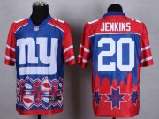 Wholesale Cheap Nike Giants #20 Janoris Jenkins Blue Men's Stitched NFL Elite Noble Fashion Jersey