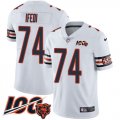 Wholesale Cheap Nike Bears #74 Germain Ifedi White Men's Stitched NFL 100th Season Vapor Untouchable Limited Jersey