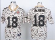 Wholesale Cheap Nike Broncos #18 Peyton Manning Camo USMC Men's Stitched NFL Elite Jersey