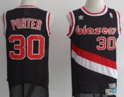 Wholesale Cheap Portland Trail Blazers #30 Terry Porter Black Swingman Throwback Jersey