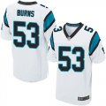 Wholesale Cheap Nike Panthers #53 Brian Burns White Men's Stitched NFL Elite Jersey