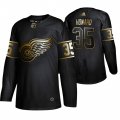 Wholesale Cheap Adidas Red Wings #35 Jimmy Howard Men's 2019 Black Golden Edition Authentic Stitched NHL Jersey