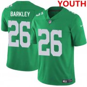Cheap Youth Philadelphia Eagles #26 Saquon Barkley Kelly Green Vapor Untouchable Limited Football Stitched Jersey