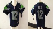 Wholesale Cheap Toddler Nike Seahawks #12 Fan Steel Blue Team Color Stitched NFL Elite Jersey