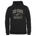 Wholesale Cheap Men's Detroit Red Wings Black Camo Stack Pullover Hoodie