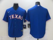Wholesale Cheap Men's Texas Rangers Blank Blue Stitched MLB Cool Base Nike Jersey