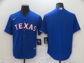 Wholesale Cheap Men\'s Texas Rangers Blank Blue Stitched MLB Cool Base Nike Jersey