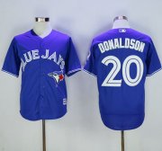 Wholesale Cheap Blue Jays #20 Josh Donaldson Blue New Cool Base 40th Anniversary Stitched MLB Jersey