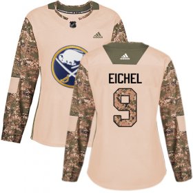 Wholesale Cheap Adidas Sabres #9 Jack Eichel Camo Authentic 2017 Veterans Day Women\'s Stitched NHL Jersey