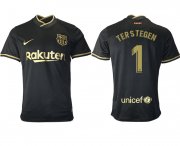 Wholesale Cheap Men 2020-2021 club Barcelona away aaa version 1 black Soccer Jerseys
