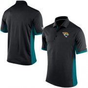 Wholesale Cheap Men's Nike NFL Jacksonville Jaguars Black Team Issue Performance Polo