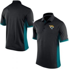 Wholesale Cheap Men\'s Nike NFL Jacksonville Jaguars Black Team Issue Performance Polo