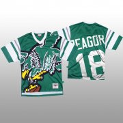 Wholesale Cheap NFL Philadelphia Eagles #18 Jalen Reagor Green Men's Mitchell & Nell Big Face Fashion Limited NFL Jersey