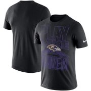Wholesale Cheap Baltimore Ravens Nike Local Verbiage Performance T-Shirt Black