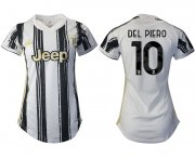 Wholesale Cheap Women 2020-2021 Juventus home aaa version 10 white Soccer Jerseys1