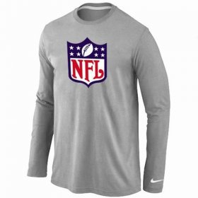 Wholesale Cheap Nike NFL Logos Long Sleeve T-Shirt Grey