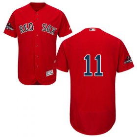 Wholesale Cheap Red Sox #11 Rafael Devers Red Flexbase Authentic Collection 2018 World Series Stitched MLB Jersey