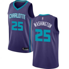 Wholesale Cheap Hornets #25 PJ Washington Purple Basketball Jordan Swingman Statement Edition Jersey