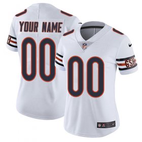 Wholesale Cheap Nike Chicago Bears Customized White Stitched Vapor Untouchable Limited Women\'s NFL Jersey