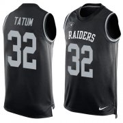 Wholesale Cheap Nike Raiders #32 Jack Tatum Black Team Color Men's Stitched NFL Limited Tank Top Jersey