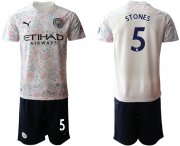 Wholesale Cheap Men 2020-2021 club Manchester City away 5 white Soccer Jerseys