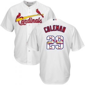 Wholesale Cheap Cardinals #29 Vince Coleman White Team Logo Fashion Stitched MLB Jersey