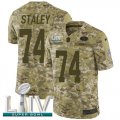 Wholesale Cheap Nike 49ers #74 Joe Staley Camo Super Bowl LIV 2020 Youth Stitched NFL Limited 2018 Salute To Service Jersey
