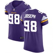 Wholesale Cheap Nike Vikings #98 Linval Joseph Purple Team Color Men's Stitched NFL Vapor Untouchable Elite Jersey