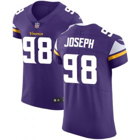 Wholesale Cheap Nike Vikings #98 Linval Joseph Purple Team Color Men\'s Stitched NFL Vapor Untouchable Elite Jersey