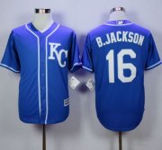 Wholesale Cheap Royals #16 Bo Jackson Blue Alternate 2 New Cool Base Stitched MLB Jersey