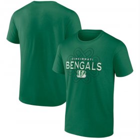 Wholesale Cheap Men\'s Cincinnati Bengals Kelly Green Celtic Knot T-Shirt