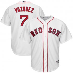 Wholesale Cheap Boston Red Sox #7 Christian Vazquez Majestic Home Cool Base Player Jersey White
