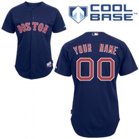 Wholesale Cheap Red Sox Personalized Authentic Blue MLB Jersey (S-3XL)